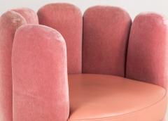 Pink Velvet and Leather Swivel Chair Sketch Restaurant London 2014 - 3915727