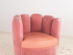 Pink Velvet and Leather Swivel Chair Sketch Restaurant London 2014 - 3915729