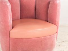 Pink Velvet and Leather Swivel Chair Sketch Restaurant London 2014 - 3915730