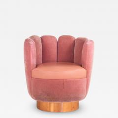 Pink Velvet and Leather Swivel Chair Sketch Restaurant London 2014 - 3918118