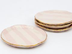 Pink and white Petit dish with gilding - 2002142