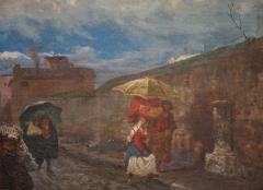 Pio Joris Painting Oil on Canvas by Pio Joris Important Italian Artist of the 19th century - 632526