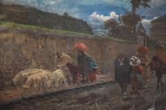 Pio Joris Painting Oil on Canvas by Pio Joris Important Italian Artist of the 19th century - 632528