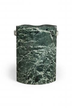 Piotr Dabrowa for Serafini Italian Contemporary Verde Alpi Marble End Side Table - 4605419