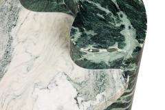 Piotr Dabrowa for Serafini Italian Contemporary Verde Alpi Marble End Side Table - 4605421
