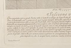 Piranesi Italian Engraving of Cross Section of Column of Trajan - 3068172