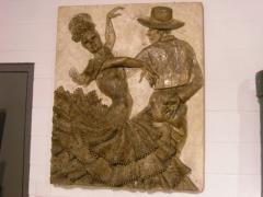 Plaster Flamenco Dancers Wall Art Hanging - 2755790