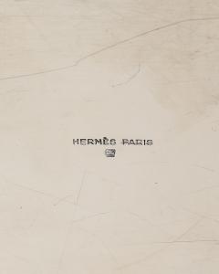 Plated Silver Box with Double Horse Head Decoration by Hermes Italy c 1955 - 4210588
