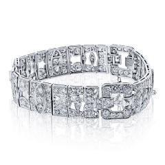 Platinum 10 00cttw Vintage Diamond Bracelet - 4541779