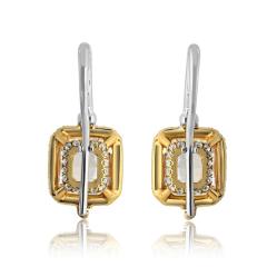 Platinum 18K Yellow Gold 2 01 FYFC SI1 GIA Earrings - 4446496