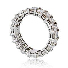 Platinum 6 60cttw Emerald Cut Diamond Eternity Band - 4415835
