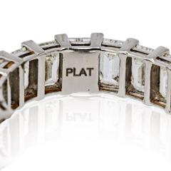 Platinum 6 60cttw Emerald Cut Diamond Eternity Band - 4415837