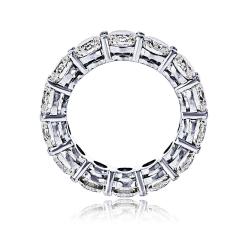 Platinum 7 09cttw Shared Prong Round Diamond Wedding Band - 4541786