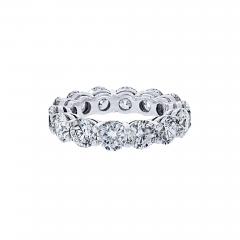 Platinum 7 09cttw Shared Prong Round Diamond Wedding Band - 4545139