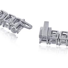 Platinum 79 26cttw Emerald Cut Diamond GIA Necklace - 4762171