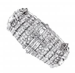 Platinum Art Deco Diamond Bracelet - 4363995