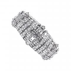 Platinum Art Deco Diamond Bracelet - 4369288