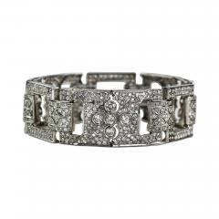 Platinum Art Deco Style Diamond Bracelet 8 30ct - 4384889