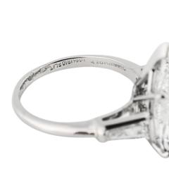 Platinum GIA Certified 6 73ct Pear Shape Diamond Solitaire Ring D SI2 - 4616919