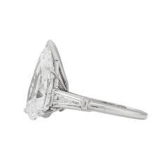 Platinum GIA Certified 6 73ct Pear Shape Diamond Solitaire Ring D SI2 - 4616922