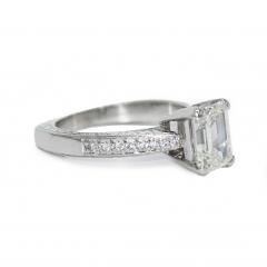 Platinum Ladies Diamond Engagement Ring 1 74ct - 4525739