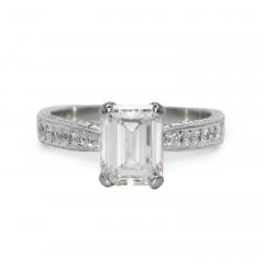 Platinum Ladies Diamond Engagement Ring 1 74ct - 4527304