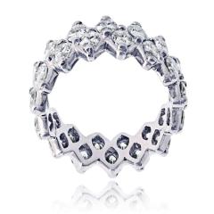Platinum Marquise Cut 7 50cttw Diamond Eternity Band - 4549430
