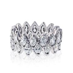Platinum Marquise Cut 7 50cttw Diamond Eternity Band - 4553380