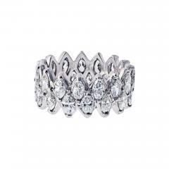 Platinum Marquise Cut 7 50cttw Diamond Eternity Band - 4553388