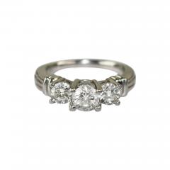 Platinum Three Diamond Engagement Ring 1 50ct - 4527342
