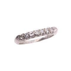 Platinum and Diamond Band or Bridal Wedding Ring - 2932487
