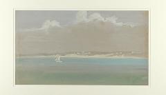 Plein Aire Pastel Seascape California circa 1900 - 3418539