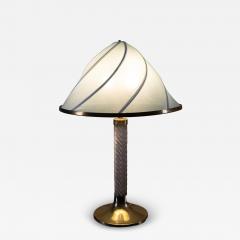 Plexiglass and Brass Table Lamp 1980s - 4708371