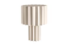 Pliss White Edition Pleated Textile Table Lamp by Folkform for rsj  - 2397649