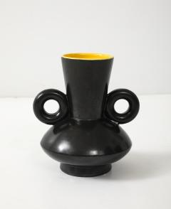 Poet Laval Matte Black Glazed Ceramic Vase - 4292401
