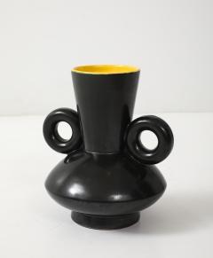 Poet Laval Matte Black Glazed Ceramic Vase - 4292403