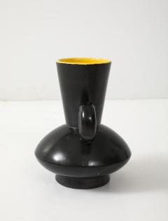 Poet Laval Matte Black Glazed Ceramic Vase - 4292406