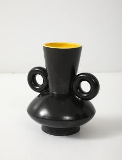 Poet Laval Matte Black Glazed Ceramic Vase - 4292407