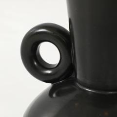 Poet Laval Matte Black Glazed Ceramic Vase - 4292408