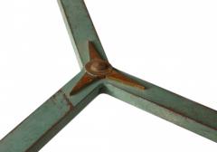 Poillerat and Quinet French Mid Century Iron and Marble Dining Table - 4625744
