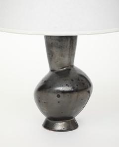 Pol Chambost Pol Chambost Ceramic Black Glaze Zoomorphic Lamp Signed Made In France S706 - 4620762