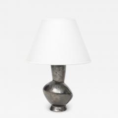 Pol Chambost Pol Chambost Ceramic Black Glaze Zoomorphic Lamp Signed Made In France S706 - 4620855