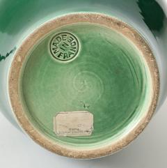 Pol Chambost Pol Chambost Green Glazed Ceramic Lamp stamped Made In France - 4620695