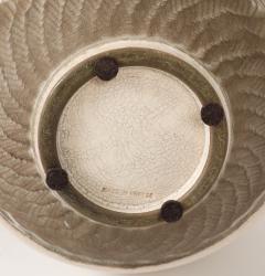 Pol Chambost Pol Chambost White Brown Ceramic Lamp France c 1930 - 4235975