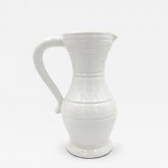 Pol Chambost Pol Chambost White Glazed Bourgogne Ceramic Pitcher c 1950 - 4804742
