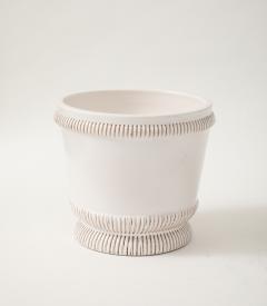 Pol Chambost Pol Chambost White Planter on a Foot France c 1930s signed no  - 4145135