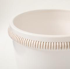 Pol Chambost Pol Chambost White Planter on a Foot France c 1930s signed no  - 4145137