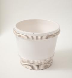 Pol Chambost Pol Chambost White Planter on a Foot France c 1930s signed no  - 4145140