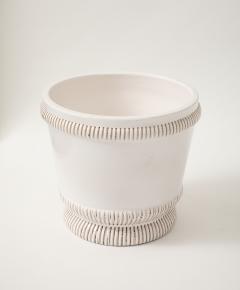 Pol Chambost Pol Chambost White Planter on a Foot France c 1930s signed no  - 4145142