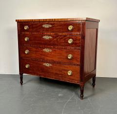 Polished 18th 19th Century Mahogany Chest Dresser or Commode Bronze Accents - 2999283